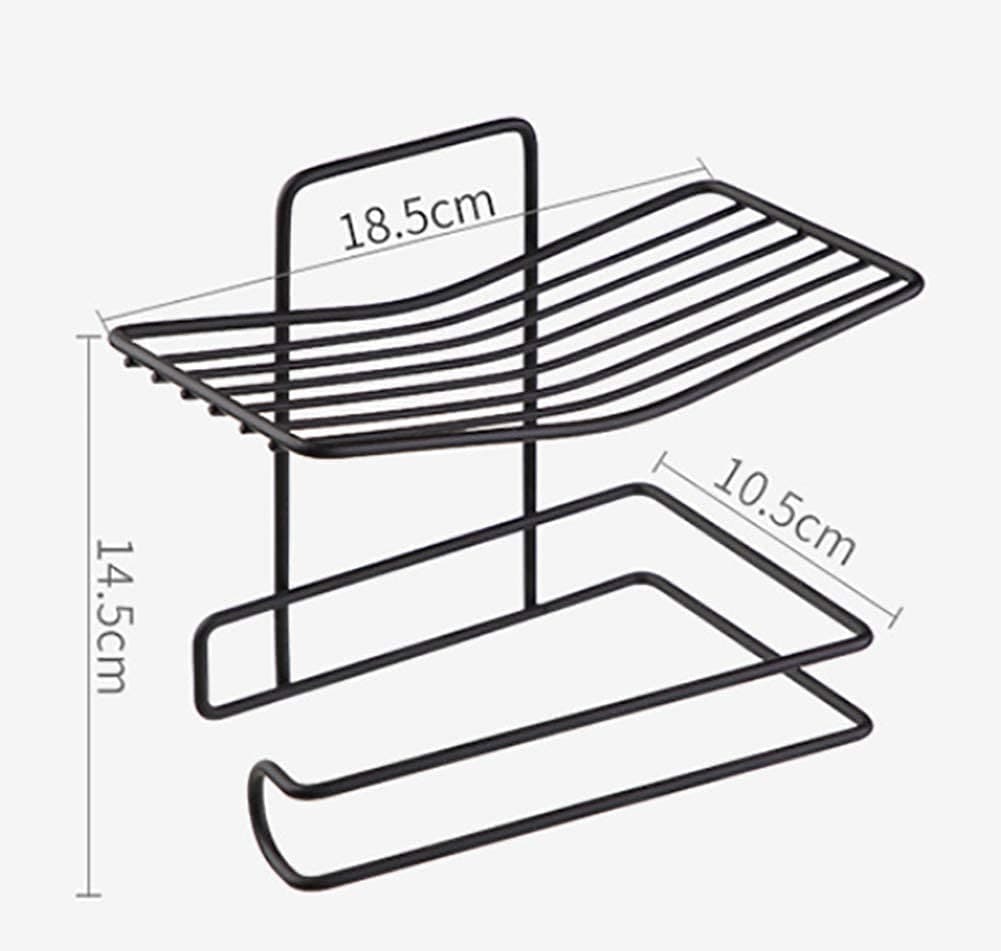 Toilet Paper Holder With Mobile Phone Storage Shelf