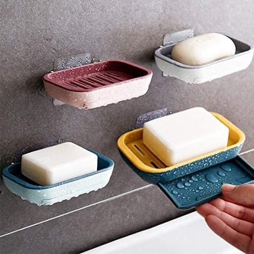 Self Adhesive Double Layer Soap Rack
