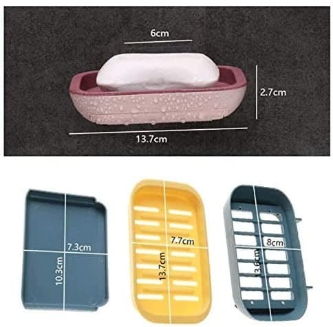 Self Adhesive Double Layer Soap Rack