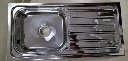 45x20x10 Single Bowl With Drain Board Matt