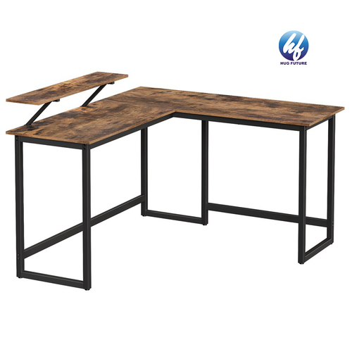 Best Factory L Shaped Desk Computer Desks 59 Inch Game Office Table Modern Metal And Wood Gaming Desk