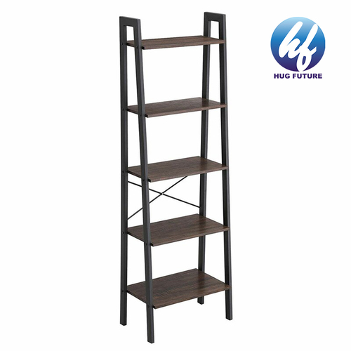 Home Furniture Antique Vintage Wood Metal Bookshelf