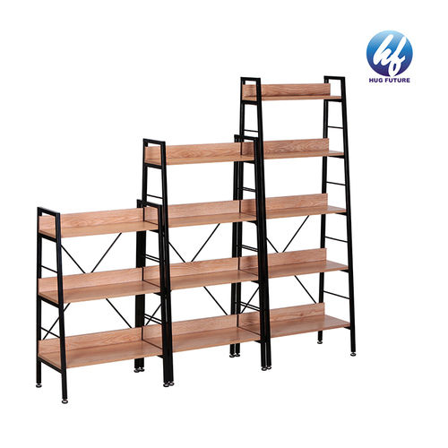 Tall And Wide Bookshelves Iron Wood Bookcase Bookshelf Cabinet Furniture