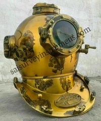 Antique Boston Diving Scuba Divers Us Navy Vintage Marine Divers Deep Helmet