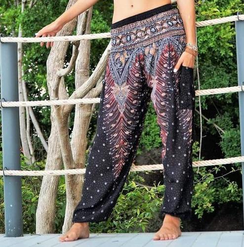 Women's Hot Flowers India Logo Wholesale Pajama Yoga Pants