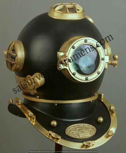 Antique Brass Navy Marine Boston Vintage Morse Diver Diving Helmet Mark VI