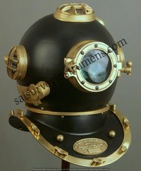 Marca marinha VI do capacete do Diving do mergulhador de Morse do Vintage de Boston da marinha de bronze Antique