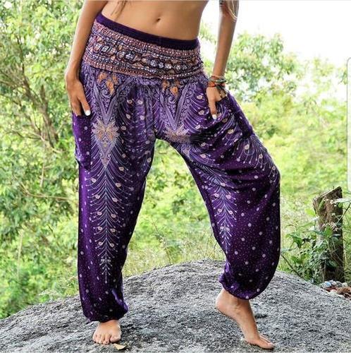 Thai Elastic Waist Harem Yoga pants