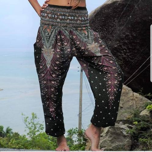 Flower Printed Harem Yoga Pants