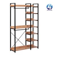 2021 New Design Standing Closet With Shelving Unit With Clothes Rail For Bedroom