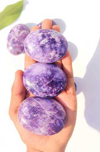 Lepidolite Palm Stone