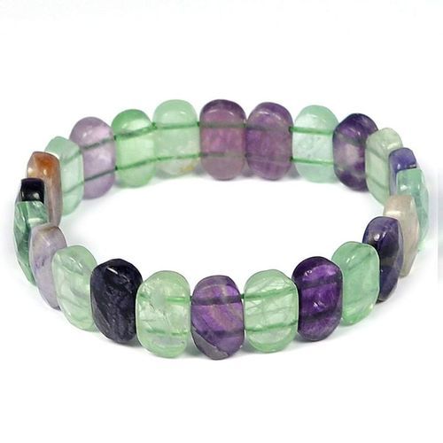 Multi Fluorite Faceted Bracelet