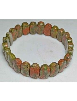 Unakite Faceted Bracelet