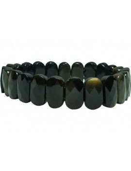 Black Obsidian Faceted Bracelet