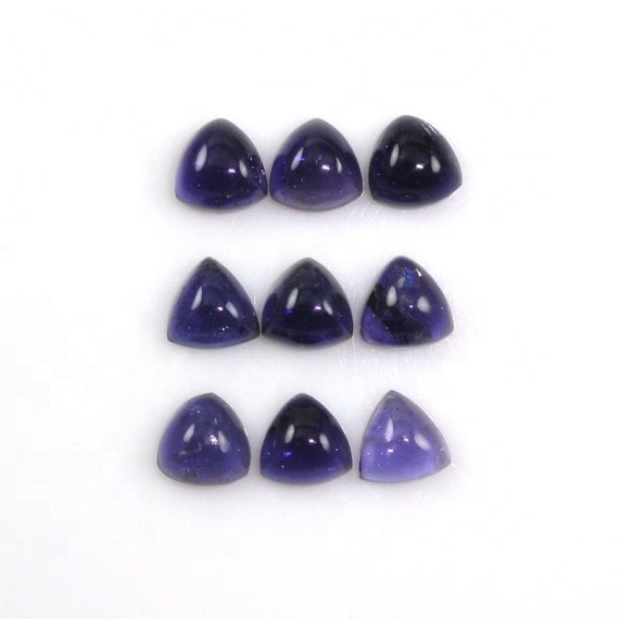 3mm Iolite Trillion Cabochon Loose Gemstones