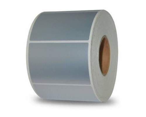 As Per Client Required Silver Polyester Barcode Labels