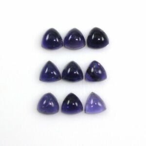 6mm Iolite Trillion Cabochon Loose Gemstones