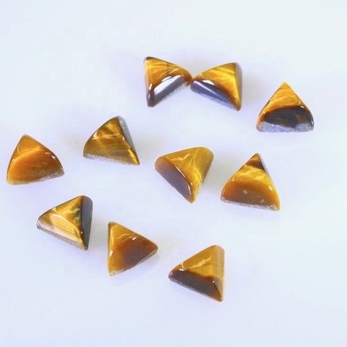 9mm Tiger Eye Trillion Cabochon Loose Gemstones