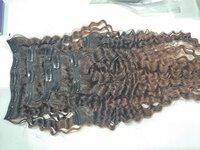 Natural Black Curly Clip Hair Extension