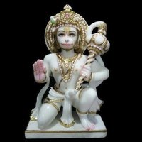 Marble Das Sitting Hanuman statue