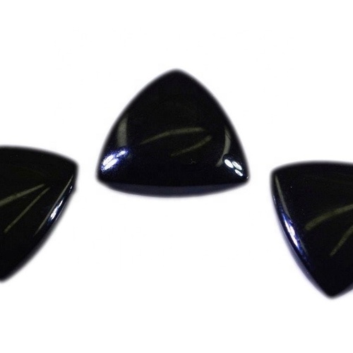 7mm Black Onyx Trillion Cabochon Loose Gemstones