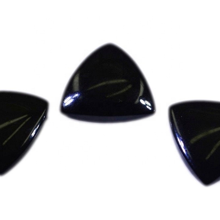 10mm Black Onyx Trillion Cabochon Loose Gemstones