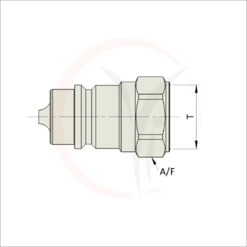 A Male Plug With Female End Connection