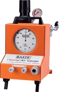 Baker Gauges Air Gauge Unit - Plastic, 22 Micrometer Length, White | Features Calibration Certificate, Non-contact Gauging, Quick Setting Knobs, High Precision Regulator, Foldable Feet For Readability