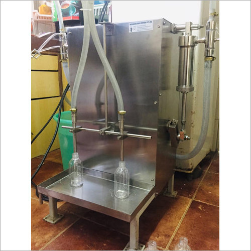 2 Head Semi Automatic Liquid Filling Machine - Stainless Steel, High Efficiency | Semi-Automatic Operation for Free Flowing Liquids