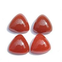 6mm Red Onyx Trillion Cabochon Loose Gemstones
