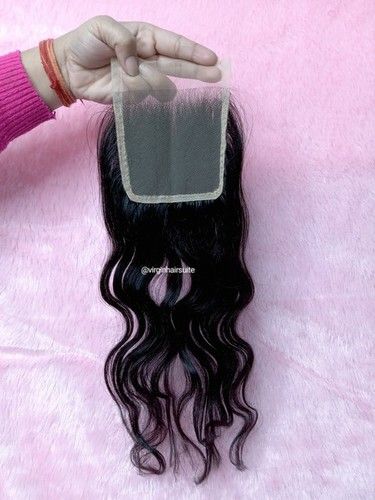 Lace Closures Indian Wavy 5X5 Application: Profesional