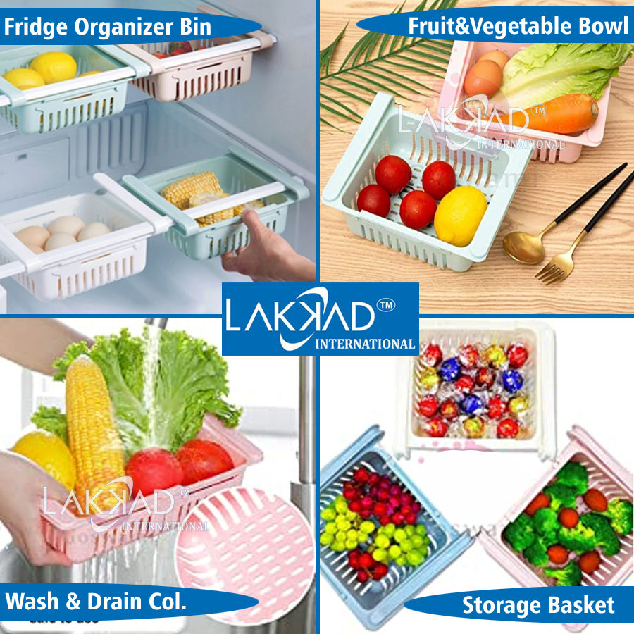 Adjustable Fridge Storage Basket