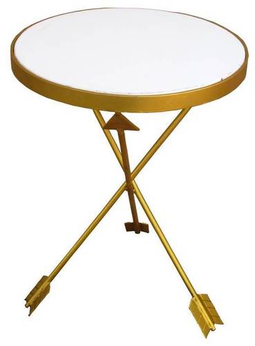 Iron Stool (Marble Top)