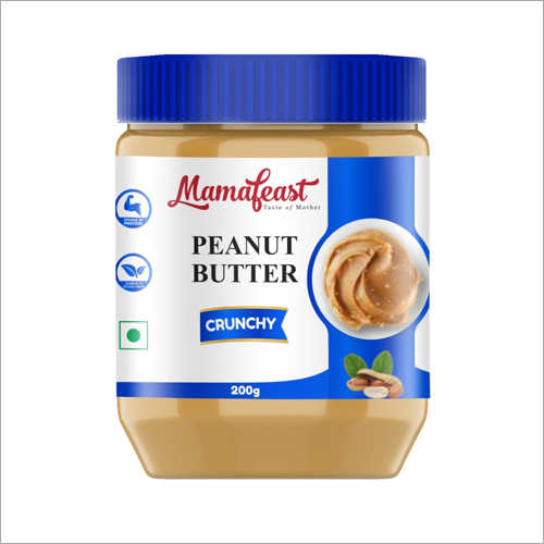200gm Crunchy Peanut Butter - 200g x 24 Pcs | Eggless Vegan, 24 Months Shelf Life, Rich in Peanuts, Naturally Separated Oil