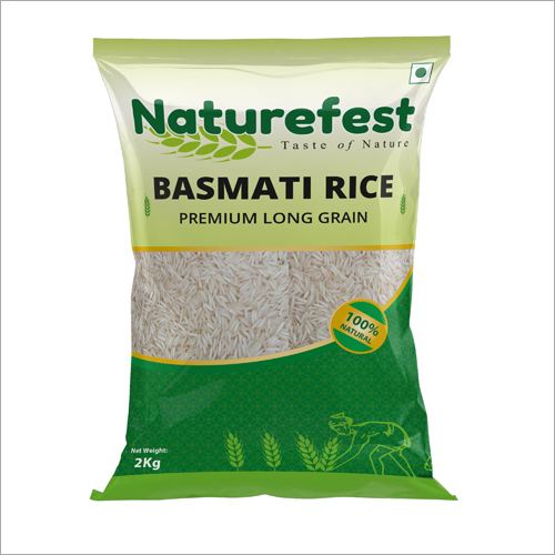 2Kg Basmati Rice - Long Grain Variety, White Color | 99% Purity, Dried, 2-Year Shelf Life, Ideal for Gourmet Dishes