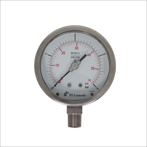 SS Solid Front Pressure Gauge