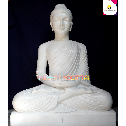 Religious White Marble Buddha Statue