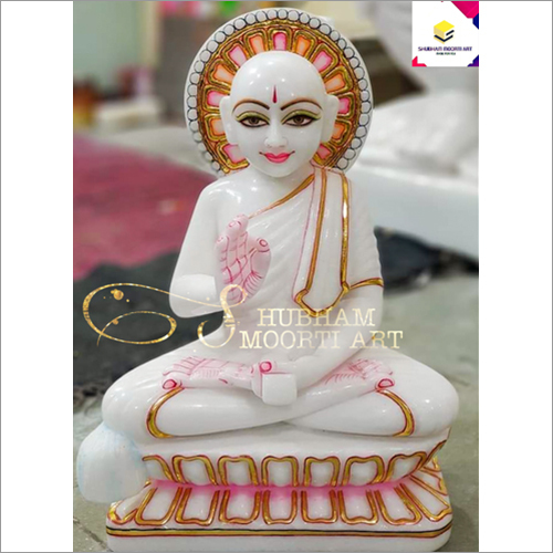 Religious Marble Gautam Swami Statue