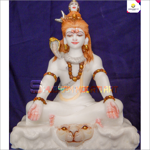 White Marble Shiva Statue