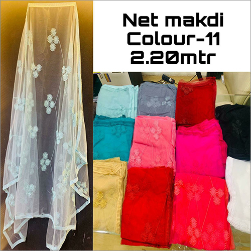 Net Dupatta Work Fabric