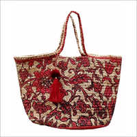 Multicolor Printed Jute Handbag Size: Different Size Available