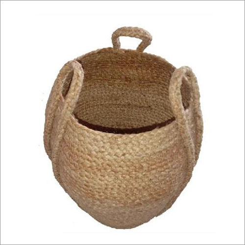 Plain Natural Jute Planter