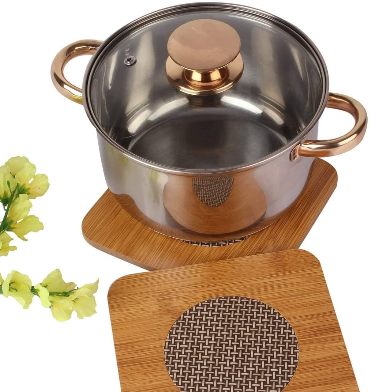 Big Size Wooden Square Heat Pad