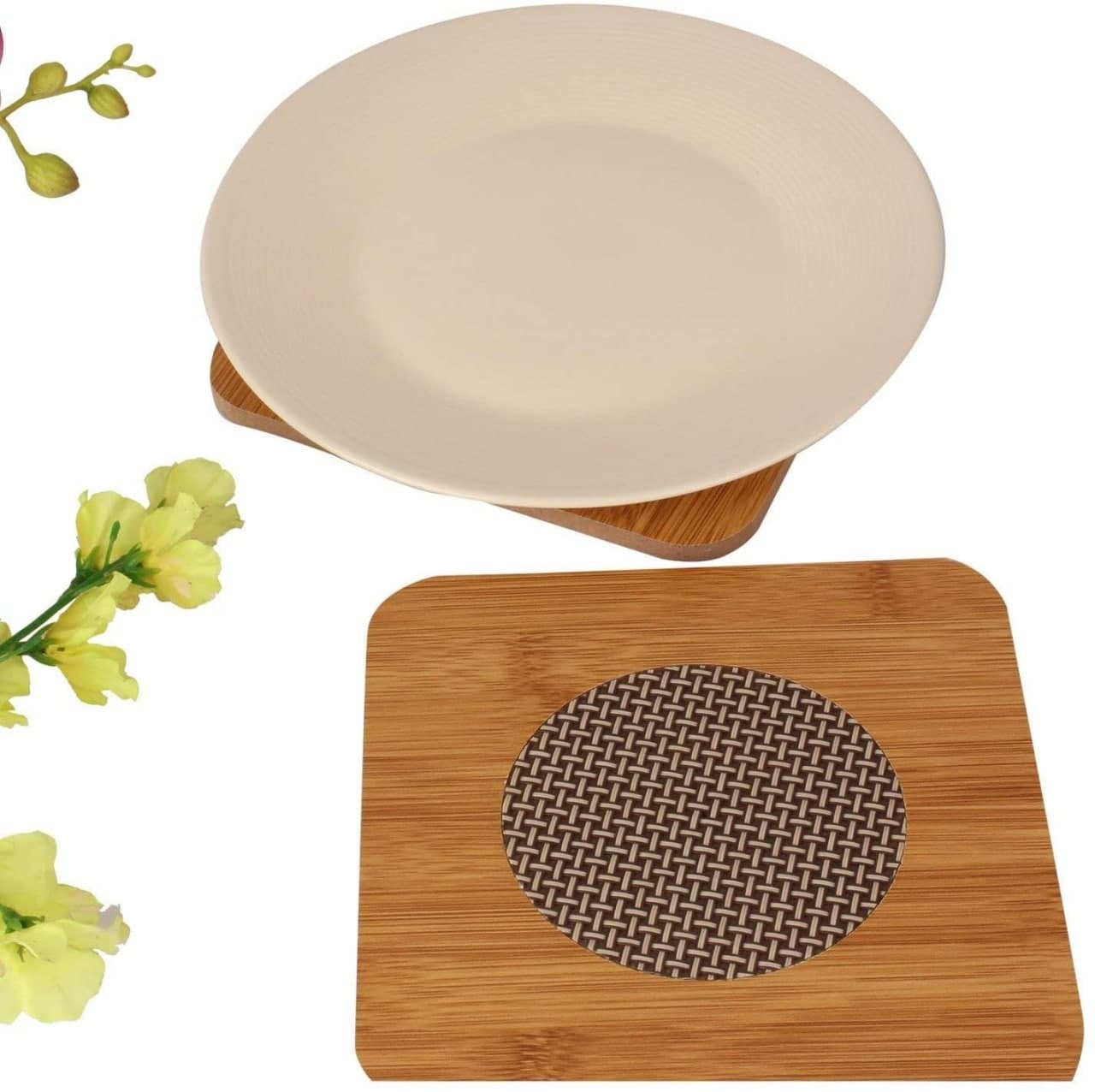 Big Size Wooden Square Heat Pad