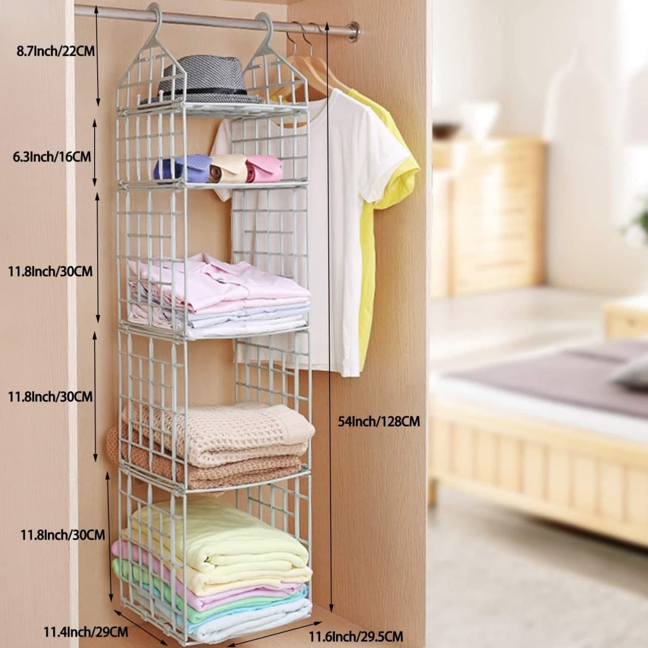 5 Layer Hanging Folding Cloth Rack