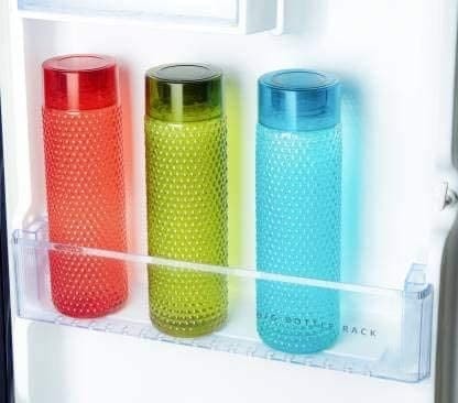 Set Of 6 Dotted Pattern Fridge Water Bottle 1 Ltr