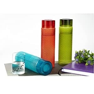 Set Of 6 Dotted Pattern Fridge Water Bottle 1 Ltr
