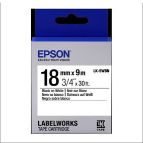 LK-5WBN 18MM B/W LABEL TAPE