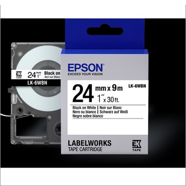 LK-6WBN 24MM B/W Label Tape