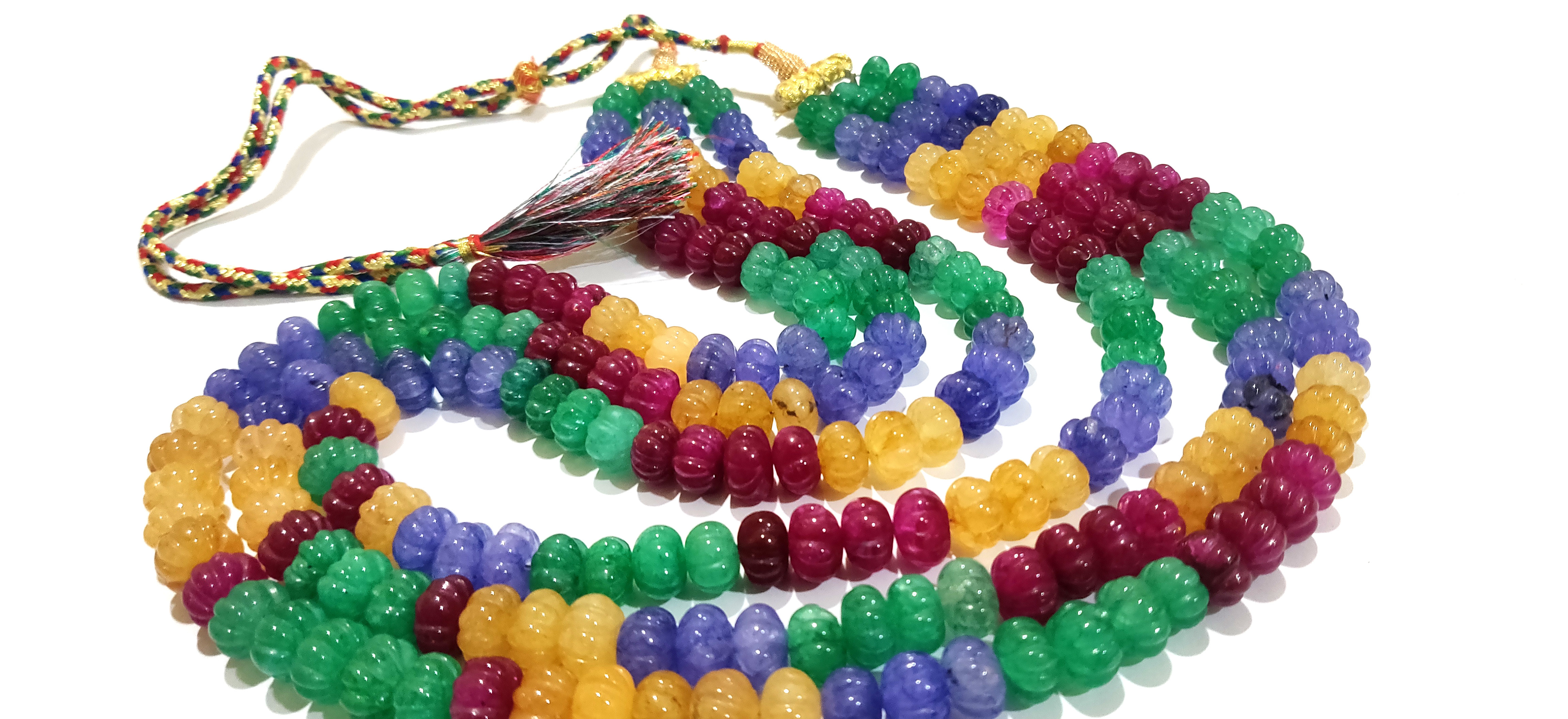 Hand Craved Watermelon 9 To 11mm Pumpkin Quartz Beads